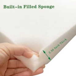 2PCS Set Outdoor Lounge Chair Cushion Replacement Patio Funiture Seat Cushion Chaise Lounge Cushion -Outdoor Living Gardens GUEST 00956a8b 7a5f 430b 888c 246aaa7c9c03