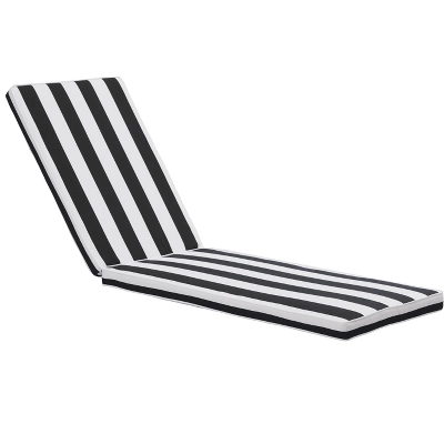 1PCSOutdoor Lounge Chair Cushion Replacement Patio Funiture Seat Cushion Chaise Lounge Cushion-Black/white Stripe 7 1PCSOutdoor Lounge Chair Cushion Replacement Patio Funiture Seat Cushion Chaise Lounge Cushion-Black/white Stripe - Image 5