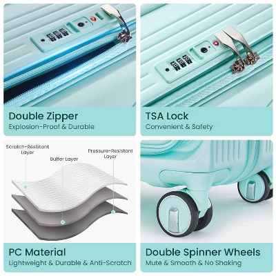 Luggage Sets 3 Piece(20/24/28), Expandable Carry On Luggage With TSA Lock Airline Approved 7 Luggage Sets 3 Piece(20/24/28), Expandable Carry On Luggage With TSA Lock Airline Approved - Image 5