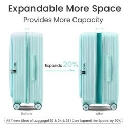 Luggage Sets 3 Piece(20/24/28), Expandable Carry On Luggage With TSA Lock Airline Approved