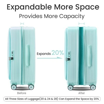 Luggage Sets 3 Piece(20/24/28), Expandable Carry On Luggage With TSA Lock Airline Approved 3 Luggage Sets 3 Piece(20/24/28), Expandable Carry On Luggage With TSA Lock Airline Approved