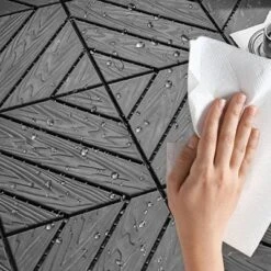 Plastic Composite Deck Tiles Set Of 35pcs, Composite Decking Resist Rust, Water, Weather, Easy To DIY & Maintain -Outdoor Living Gardens GUEST 10e496da 3eaf 4fde 9bc3 634e631121d7