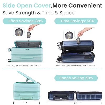 Luggage Sets 3 Piece(20/24/28), Expandable Carry On Luggage With TSA Lock Airline Approved 4 Luggage Sets 3 Piece(20/24/28), Expandable Carry On Luggage With TSA Lock Airline Approved - Image 2
