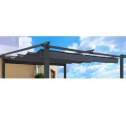 Replacement Canopy Top Fabric For 10x10 Ft Outdoor Patio Retractable Pergola Sunshelter Pergola Canopy -Outdoor Living Gardens GUEST 1ee3301b a033 42c5 a4c5 81d7f1b7db7b