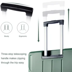 24 Inch Green Hardshell Luggage Lightweight Durable ABS Suitcases With Double Wheels Expandable Checked -Outdoor Living Gardens GUEST 235d4c76 54dc 4558 950e d5bcda935d20