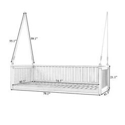 Minimalist Twin Garden Swing Bed With Ropes, Acacia Wood, Safe Sloped Design 17 Minimalist Twin Garden Swing Bed With Ropes, Acacia Wood, Safe Sloped Design -Outdoor Living Gardens GUEST 24b26ec8 7016 414c ab49 168c579a8920