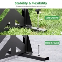 Fish Bone Pattern Black Galvanized Sheet Outdoor Privacy Screen, Garden Screen -Outdoor Living Gardens GUEST 271aa774 c465 4785 b4a9 b52d0af2b807