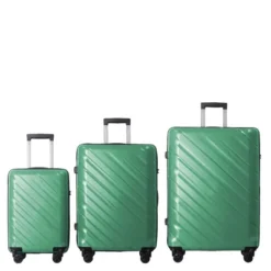 3-Piece Luggage Set, Hardside Suitcases With Four Spinner Wheels And Scratch-Resistant Finish (20", 24", 28"), Green -Outdoor Living Gardens GUEST 2c13e55d 41d2 4d71 8d5d 88c03263513d