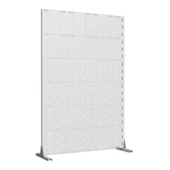 46.8in.W X 71.37in.H White Brick Shape Galvanized Sheet Outdoor Private Screen Decorative Art Panel -Outdoor Living Gardens GUEST 2e9e933c c651 446b ba18 e2352d349f0e