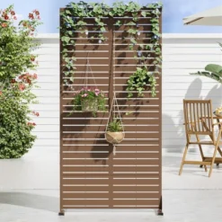 Classic Rectangular Galvanized Sheet Screen With Blinds, Outdoor Partition Garden Screen -Outdoor Living Gardens GUEST 30c91533 5cb4 4b90 86b9 de74954b9be5