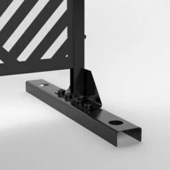 47-inches W X 72-inches H Black Galvanized Sheet Screen Outdoor And Lndoor Divider For Balcony Patio Garden Room Divider (Mountain Type) -Outdoor Living Gardens GUEST 33708bb3 9465 4d28 a413 322657ed67d1