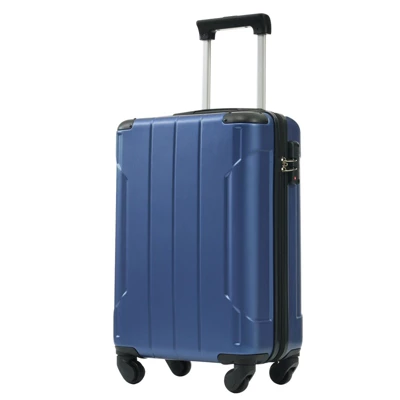 20-Inch Blue Hardshell ABS Luggage With Double Spinner Wheels And TSA Lock Travel Carry-On Luggage 8 20-Inch Blue Hardshell ABS Luggage With Double Spinner Wheels And TSA Lock Travel Carry-On Luggage - Image 7