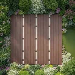 12"x12" Square Plastic Interlocking Deck Tiles,44 Pack Patio Deck Tiles, Outdoor And Indoor Patio Decking Tiles For Poolside Balcony Backyard -Outdoor Living Gardens GUEST 3648a19c 5d30 4c2d 82d5 31f04c884db6