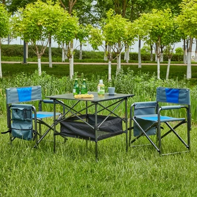 Versatile 3-Piece Table And Chairs Set For Beach, Backyard, And Patio 6 Versatile 3-Piece Table And Chairs Set For Beach, Backyard, And Patio - Image 4
