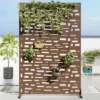 47-inches W X 72-inches H Brown Galvanized Sheet Screen Outdoor And Lndoor Divider For Balcony Patio Garden Room Divider(Wide Street) -Outdoor Living Gardens GUEST 3673628e f9ba 4c24 ade2 65cb7c2b2ea9