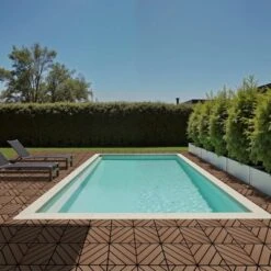 11 Pieces Of 11.7" X 11.7" Textured Plastic Wood Deck Tiles For Outdoor Terrace Flooring, Brown 13 11 Pieces Of 11.7" X 11.7" Textured Plastic Wood Deck Tiles For Outdoor Terrace Flooring, Brown -Outdoor Living Gardens GUEST 36e9c884 3734 459b a23c fcc78dba35eb