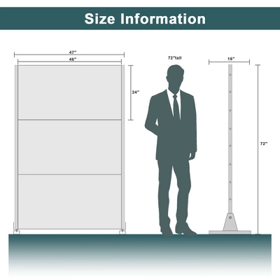 47-inches W X 72-inches H Black Galvanized Sheet Screen Outdoor And Lndoor Divider For Balcony Patio Garden Room Divider (Spring 01) 5 47-inches W X 72-inches H Black Galvanized Sheet Screen Outdoor And Lndoor Divider For Balcony Patio Garden Room Divider (Spring 01) - Image 3