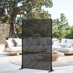 47-inches W X 72-inches H Black Galvanized Sheet Screen Outdoor And Lndoor Divider For Balcony Patio Garden Room Divider (V-shaped) 13 47-inches W X 72-inches H Black Galvanized Sheet Screen Outdoor And Lndoor Divider For Balcony Patio Garden Room Divider (V-shaped) -Outdoor Living Gardens GUEST 3c6387d9 ba12 4b92 990e 1f8355823cfc