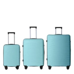 3-Piece Luggage Set(20", 24", 28"), Hardside Suitcases With Four Spinner Wheels And Scratch-Resistant Finish , Blue -Outdoor Living Gardens GUEST 40f5bee3 caee 4b2d 8d22 c09615cd8fa4