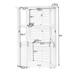 Garden Storage Shed & Mini Greenhouse With Waterproof Roof, Lockable Door & Shelves -Outdoor Living Gardens GUEST 423b32fb e74f 46aa 996b 03bbc4e40b7c