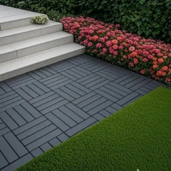 44 Pack 12"x12" Square Waterproof Outdoor Patio Deck Tiles, Plastic Interlocking Deck Tiles -Outdoor Living Gardens GUEST 43aac129 bd9c 4506 a463 44831f67c6aa