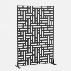 47-inches W X 72-inches H Black Galvanized Sheet Screen Outdoor And Lndoor Divider For Balcony Patio Garden Room Divider (Helen Steet 01 ) -Outdoor Living Gardens GUEST 4560b1fd c1e1 4af1 bc28 7422fb8ed192