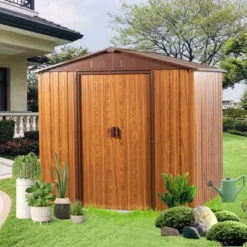 6ft X 6ft Outdoor Metal Storage Shed With Metal Foundation ,With Window -Outdoor Living Gardens GUEST 472e999a fc06 4ff2 b973 656b61c1a53f