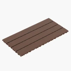 2FT Patio Deck Tiles, DIY Interlocking Decking, Quick Install For Porch, Poolside, Balcony, Backyard. 24pcs Red Brown -Outdoor Living Gardens GUEST 4b646373 f2de 4aa3 a795 dbf8583f3242