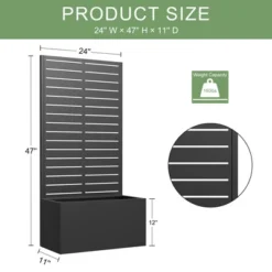 Trellised Iron Black Raised Garden Bed -Outdoor Living Gardens GUEST 4db70584 4e31 4499 a6ee 2238dd2ae408