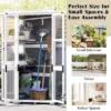 Garden Storage Shed & Mini Greenhouse With Waterproof Roof, Lockable Door & Shelves -Outdoor Living Gardens GUEST 4f4ee548 3f51 4ec2 90c0 f03658f3a225