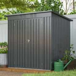6 X 4 Ft Outdoor Storage Shed, All Weather Tool Shed For Garden, Backyard, Lawn, Black -Outdoor Living Gardens GUEST 4f6f1780 16c0 4743 b956 675e12277551