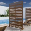 B-Style Wide/Narrow Louver Brown Steel Partition | 183H X 120W X 40D Cm -Outdoor Living Gardens GUEST 551c7bb3 767e 4b5d 9670 6e25499309b4