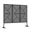 47-inches W X 72-inches H Black Galvanized Sheet Screen Outdoor And Lndoor Divider For Balcony Patio Garden Room Divider (Mountain Type) 1 47-inches W X 72-inches H Black Galvanized Sheet Screen Outdoor And Lndoor Divider For Balcony Patio Garden Room Divider (Mountain Type) -Outdoor Living Gardens GUEST 553e0af1 e077 4d74 a3c0 f6f6f1c87ab2