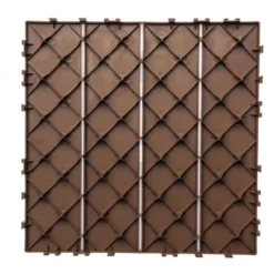 76-Pack 11.42"x11.42" Plastic Interlocking Deck Tiles - 68.80 Sq.Ft Outdoor Plastic Flooring, Super Durable, Waterproof -Outdoor Living Gardens GUEST 55a10a6f 4910 4ec6 8134 a9857f4da2be
