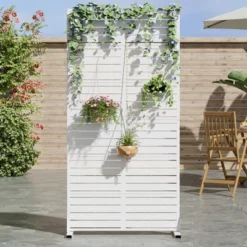 Classic Rectangular Galvanized Sheet Screen With Blinds, Outdoor Partition Garden Screen -Outdoor Living Gardens GUEST 5b4370f5 b3dc 474d 96de dea7e75e8f2b