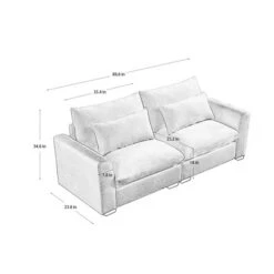 Beige Corduroy Deep Seat Couch: Stylish And Comfortable For Apartment Living -Outdoor Living Gardens GUEST 64104dfd 65d3 4b21 a260 1ab60cd09d18