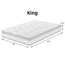 12 Inch Hybrid Full Size Mattress - Gel Memory Foam, Pocket Coils, Breathable, Durable, Mattress In A Box -Outdoor Living Gardens GUEST 6444ac18 4231 400a 8627 80e26e236a4a