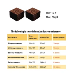 20 PCS Interlocking Deck Tiles Checker Pattern, 12" X 12" Square Light Gray Acacia Hardwood Outdoor Flooring -Outdoor Living Gardens GUEST 6527c153 4bef 4648 9b53 1e3d5eda646f