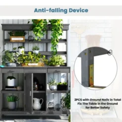 78" Walk-in Greenhouse-4 Skylights & 2 Folding Shelves For Outdoor Gardening -Outdoor Living Gardens GUEST 6808eb98 1b2a 48a7 bc2d 438ccb85dfa2