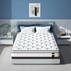 12 Inch King Hybrid Mattress In A Box, Cooling Gel Infused Memory Foam And Pocket Spring Mattress, Medium Firm, 76 X 80 Inches -Outdoor Living Gardens GUEST 6bdd2058 3cb5 43ef 9d68 8946e7f2eec6