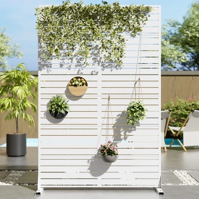 1-Piece Classic Black Galvanized Sheet Screen For Blinds, Privacy Screen 9 1-Piece Classic Black Galvanized Sheet Screen For Blinds, Privacy Screen - Image 7