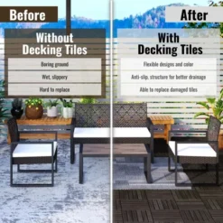 10 PCS Interlocking Deck Tiles Striped Pattern, 12" X 12" Square Yellow Acacia Hardwood Outdoor Flooring 18 10 PCS Interlocking Deck Tiles Striped Pattern, 12" X 12" Square Yellow Acacia Hardwood Outdoor Flooring -Outdoor Living Gardens GUEST 702a2d06 9161 454b 9e4b 5c85c9ccc32e 1