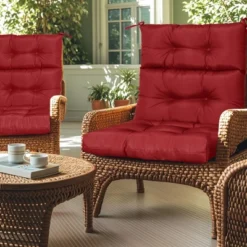 2 Pcs Set High Back Patio Chair Cushions, Tufted Rocking Chair Cushions -Outdoor Living Gardens GUEST 73978377 2ea5 4ac5 9252 f44f2c61c141