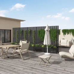 Wrought Iron Black Planter Box With Climbing Rack (Brick ) -Outdoor Living Gardens GUEST 7675c0db c7ff 42d1 bf26 49649941144e