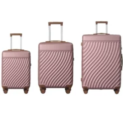 3-Piece ABS Hardshell Luggage Set, Suitcases With Spinner Wheels And TSA Lock (20", 24", 28"), Grey -Outdoor Living Gardens GUEST 76c2d959 7389 4b26 9c9a 9fbb09570ead