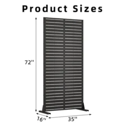 Classic Rectangular Galvanized Sheet Screen With Blinds, Outdoor Partition Garden Screen -Outdoor Living Gardens GUEST 7806b355 0deb 43f0 b7a9 4ccb2d38e5ae