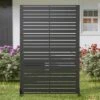 47-inches W X 72-inches H Black Galvanized Sheet Screen Outdoor And Lndoor Divider For Balcony Patio Garden Room Divider (Shutter-A) 2 47-inches W X 72-inches H Black Galvanized Sheet Screen Outdoor And Lndoor Divider For Balcony Patio Garden Room Divider (Shutter-A) -Outdoor Living Gardens GUEST 7896bcba 54ef 428e 9141 05dc56029e78