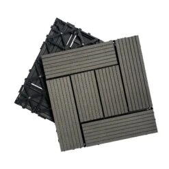 Wood Plastic Composite Deck Tiles Set Of 20pcs, Composite Decking Resist Rust, Patio Flooring Outdoor Waterproof -Outdoor Living Gardens GUEST 78c8d0fa 43d0 4621 8aeb f082223d842f