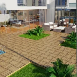 Patio Floor Tiles Pack Of 11, WPC Wood-Plastic Composite, DIY Interlocking, Quick Deck, Water Resistant Indoor Outdoor - 11.8" 3D TEAK 20 Patio Floor Tiles Pack Of 11, WPC Wood-Plastic Composite, DIY Interlocking, Quick Deck, Water Resistant Indoor Outdoor - 11.8" 3D TEAK -Outdoor Living Gardens GUEST 7e5377b2 1d75 46ea 8814 95fa364653a3