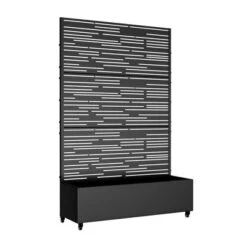 72-in H X 35-in L X 16-in W Black Metal Planter With Trellis ( Shine-A ) -Outdoor Living Gardens GUEST 7ec9a21e a72d 4b9d 8120 0c9678a5c1b9